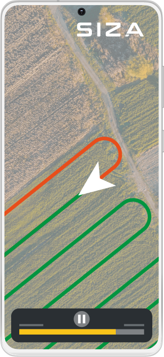 Smartphone with the mission planning and tracking application